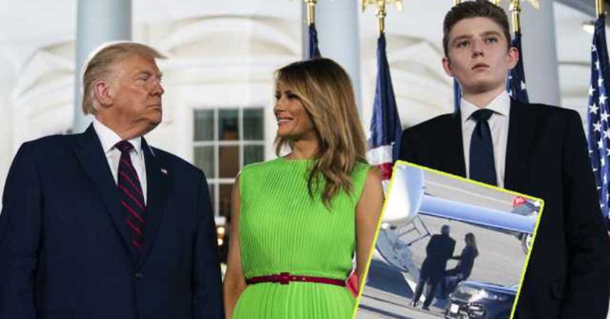 Melania ve Barron Trump, seçimi takip etmek üzere Donald Trump’la buluştu