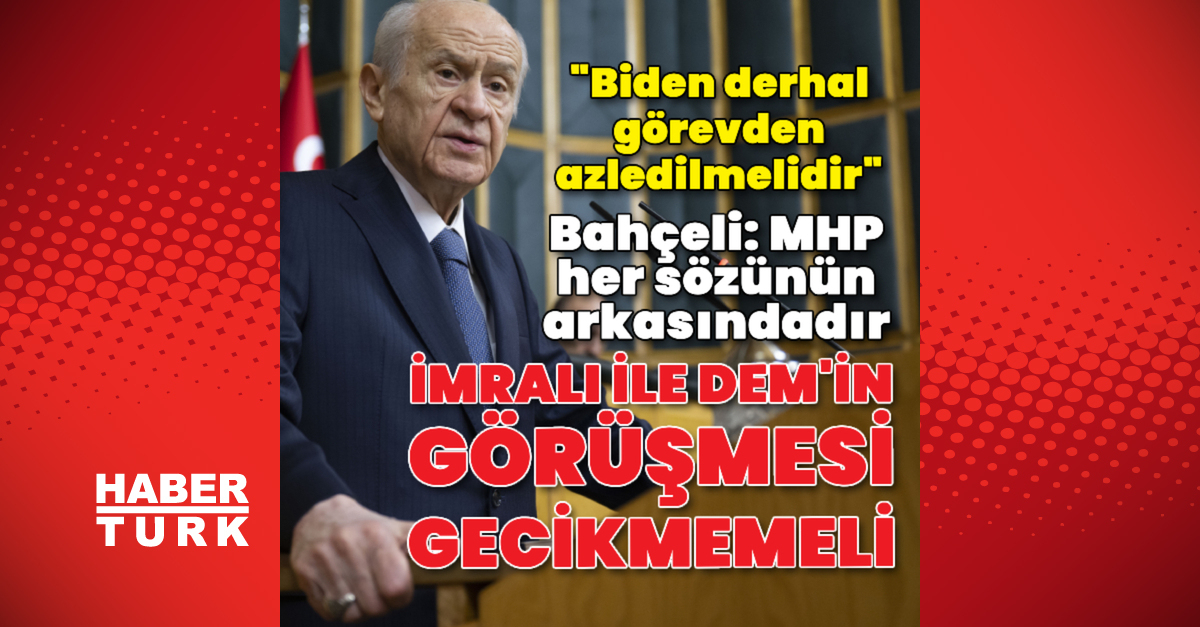 MHP lideri Bahçeli: “Dünya korku tünelindedir”