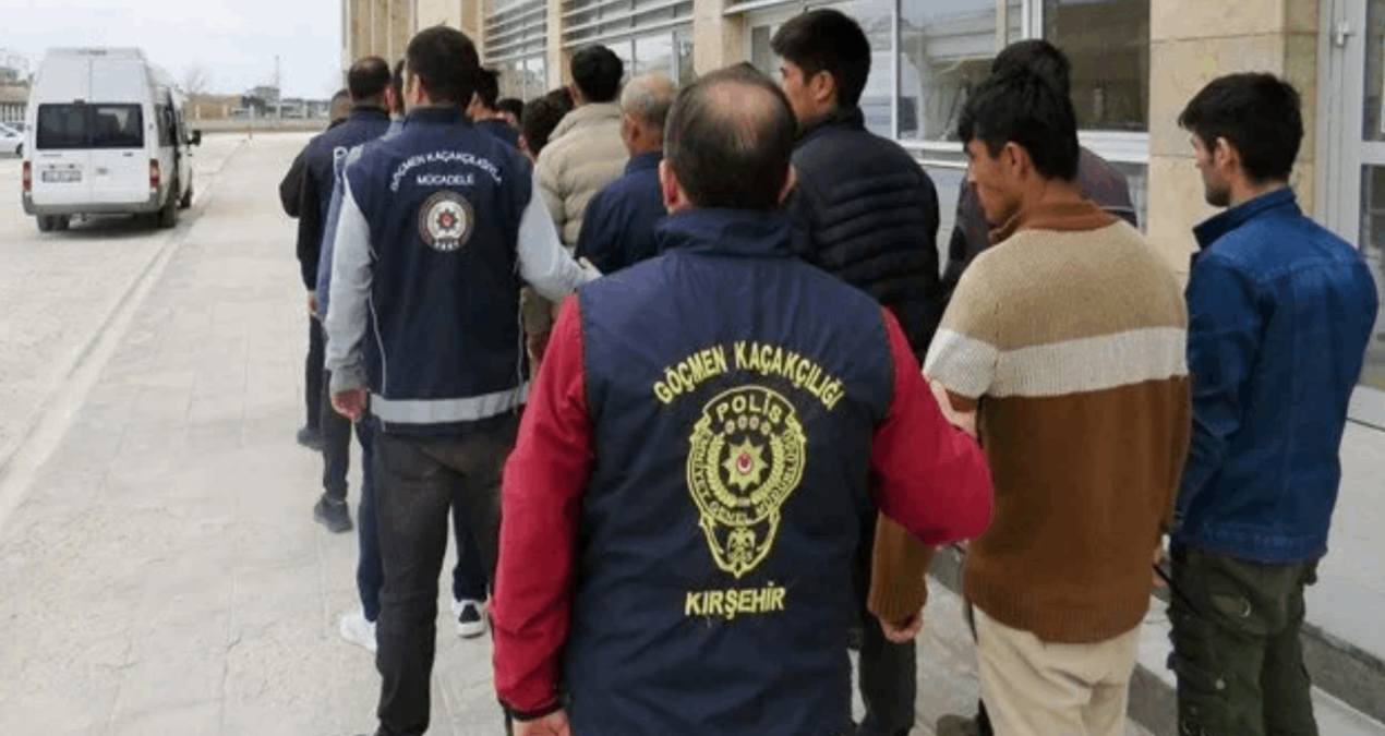 Kırşehir’de 18 düzensiz göçmen yakalandı